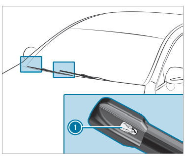 Windshield wiper and windshield washer system