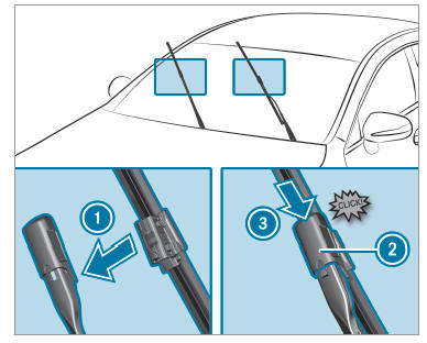 Windshield wiper and windshield washer system