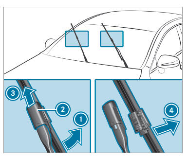 Windshield wiper and windshield washer system