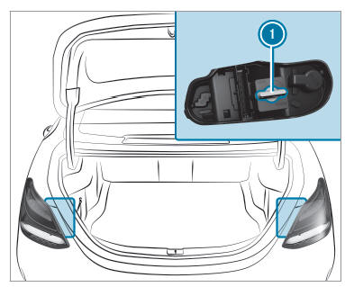 Changing bulbs (only for vehicles with halogen headlamps)