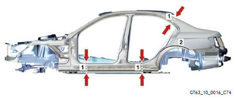 Mercedes Benz C-Class. Bodyshell Structure