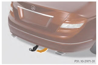 Mercedes Benz C-Class. Trailer Hitch (SA Code 550)