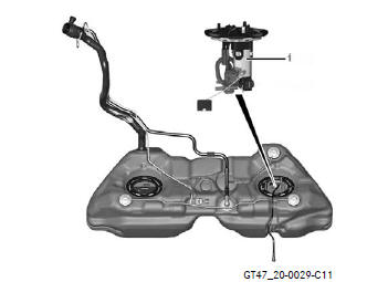 Mercedes Benz C-Class. Fuel Feed Module